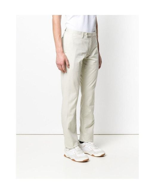 Ralph Lauren White Straight-Leg Chino Trousers for men
