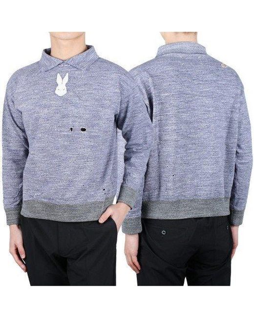 Maison Margiela Gray Graphic Print Logo Jumper