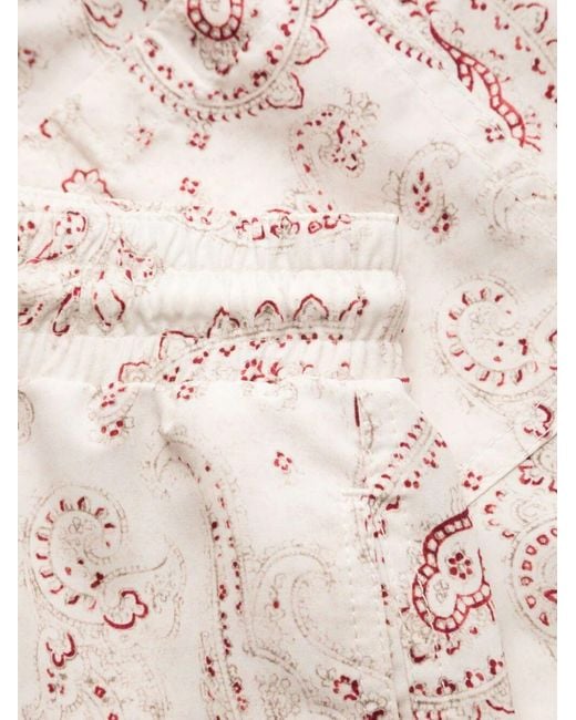 Brunello Cucinelli Multicolor Paisley-print Swim Shorts for men