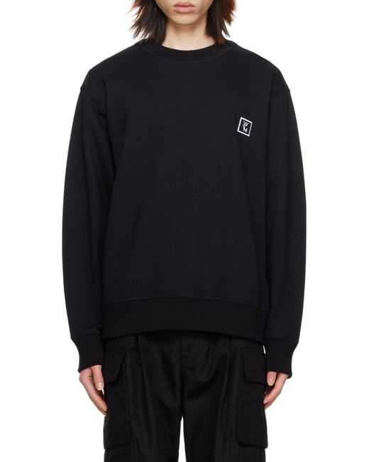 Wooyoungmi Black Round-Necked Sweater for men