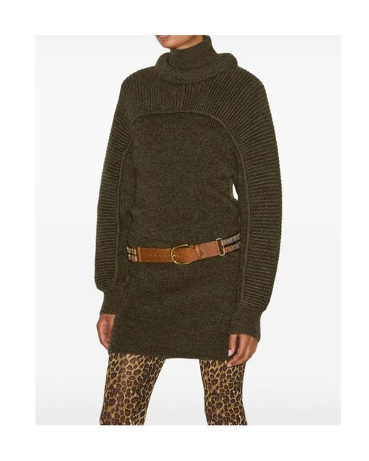 Isabel Marant Green Hilde Knitted Mini Dress