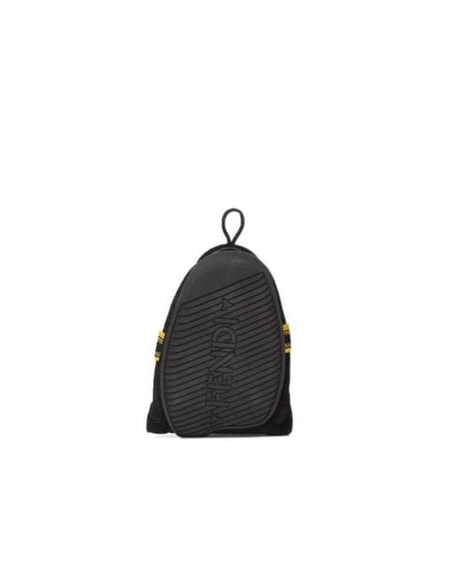 Fendi Black Wrap Lace-Up Sneakers for men