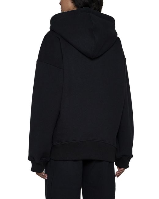 Off-White c/o Virgil Abloh Blue Drawstring Long-Sleeved Hoodie