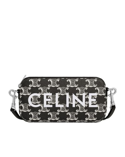 Céline Black Horizontal Pouch for men