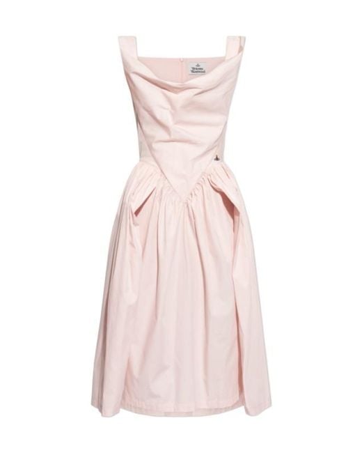 Vivienne Westwood Pink Sunday Sleeveless Midi Dress