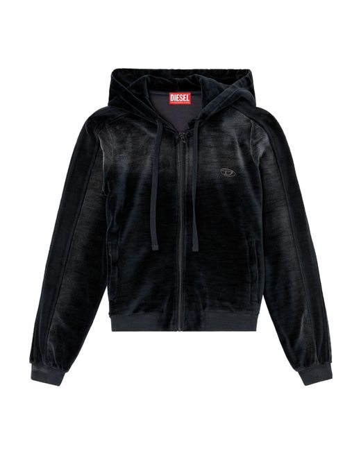 DIESEL Black F-Ely-Q1 Zipped Hoodie