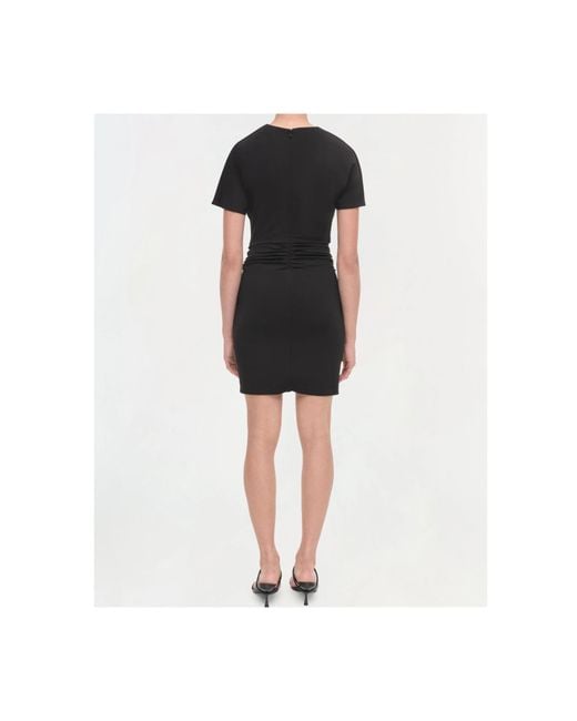 Jonathan Simkhai Black Simkhai Ruched Mini Dress