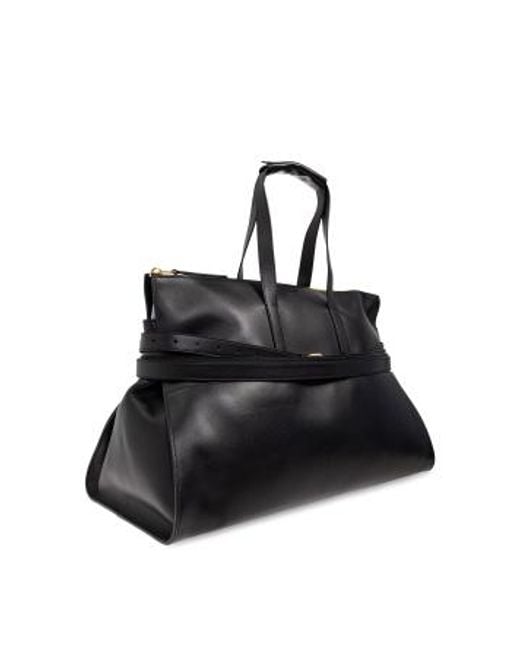 Moschino Black Tie Me Tote Bag for men
