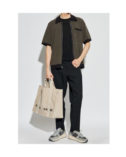 Rag & Bone Green Striped Shirt for men