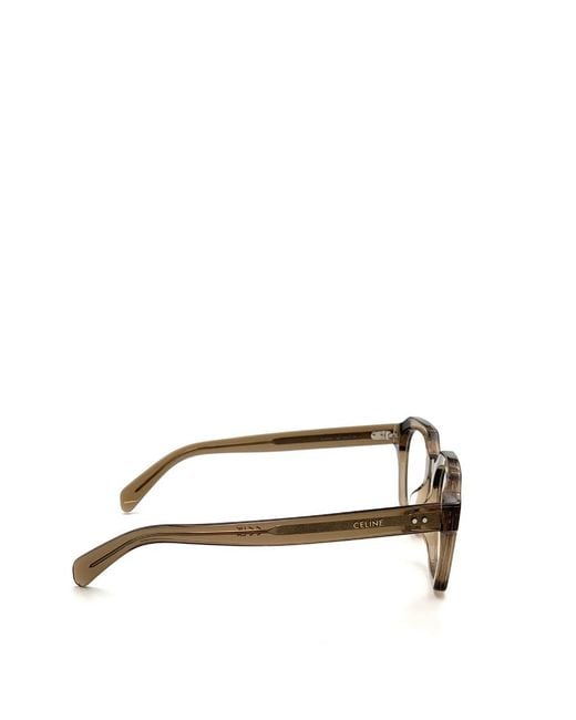 Céline White Logo Flat Mirror for men