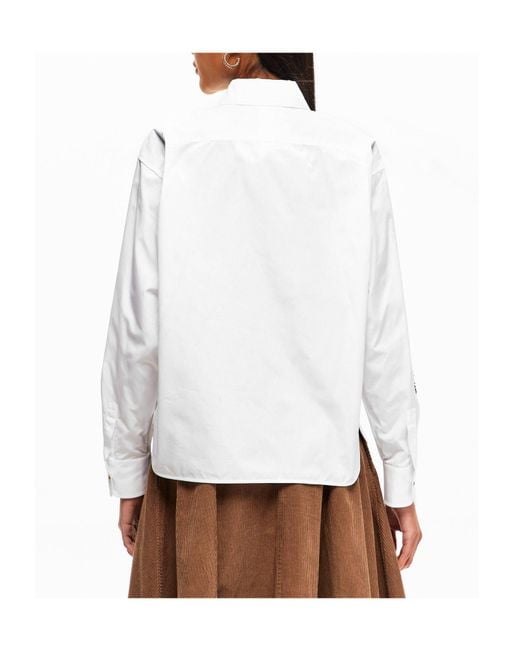 Max Mara White Long-Sleeved Shirt