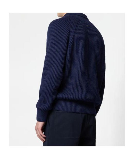 Tod's Blue Long-Sleeved Pullover for men