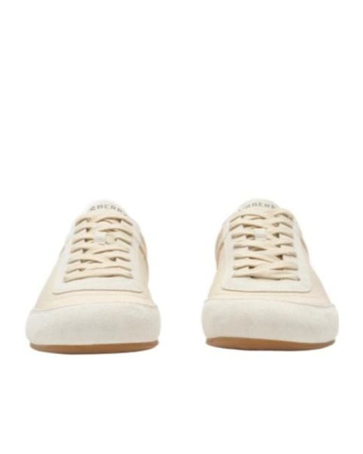 Burberry White Knight Runner Sneakers for men