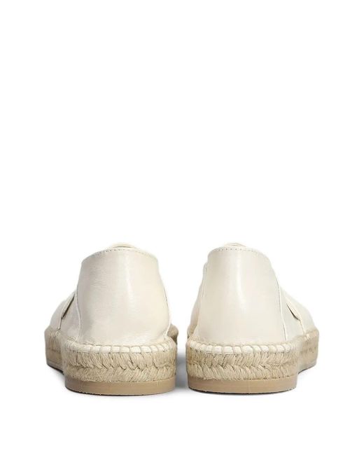 AMI White Leather Espadrilles for men