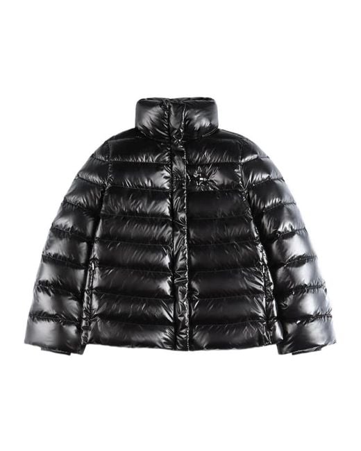 Fay Black Quilted Cape Jacket
