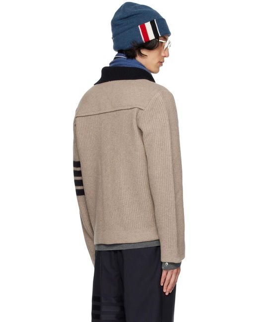 Thom Browne Blue Workmans Virgin-Wool Jacket for men