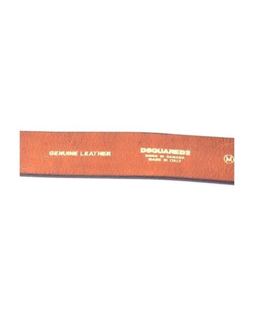 DSquared² Pink Logo Belt