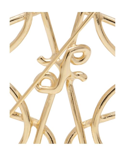 Loewe Pin Loewe Anagram Pin Brooch in White | Lyst