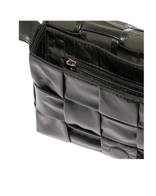 Bottega Veneta Black Cassette Small Messenger Bag for men