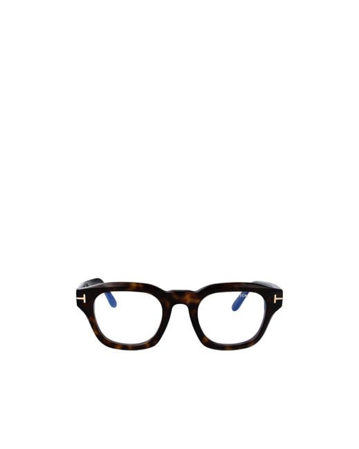 Tom Ford White Eyewear Square Frame Glasses for men