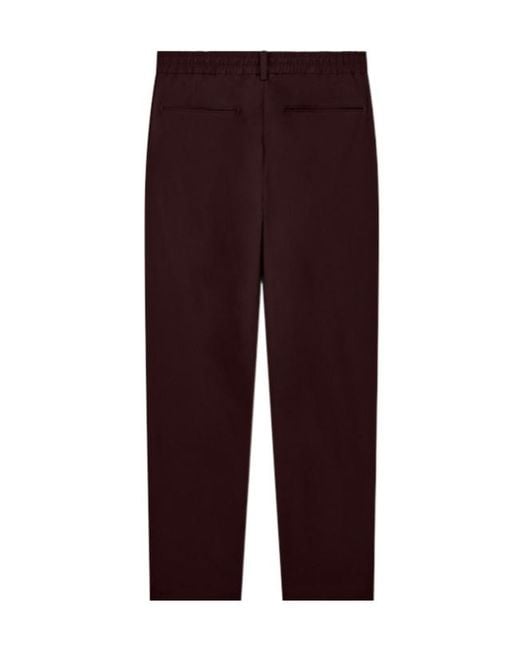 Emporio Armani Purple Loose-Fit Pleated Trousers for men