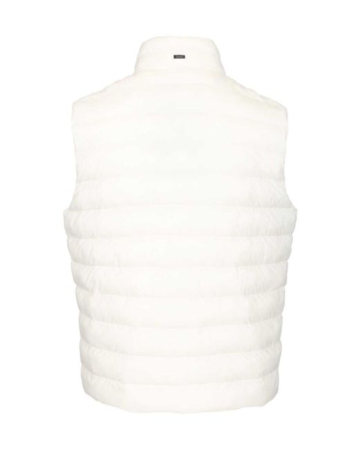 Herno White Quilted Down Jacket for men