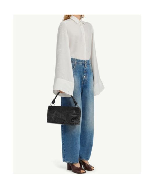 MM6 by Maison Margiela Blue Straight-Leg Jeans