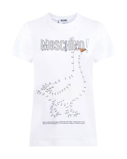 Moschino White Short-Sleeved T-Shirt