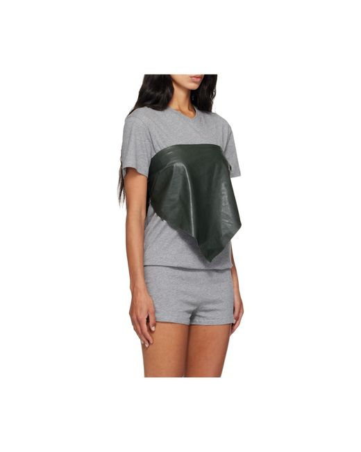 Paloma Wool Gray Alba Strapless Top