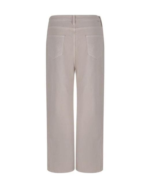 Mother Gray Wide Leg Jeans