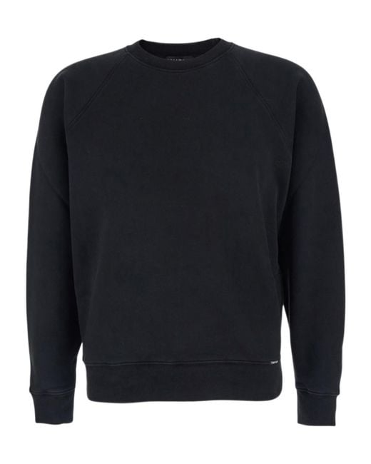 Tom Ford Blue Raglan-Sleeve Crewneck Sweatshirt for men
