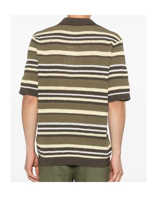Samsøe & Samsøe Multicolor Striped Knit Polo Shirt for men