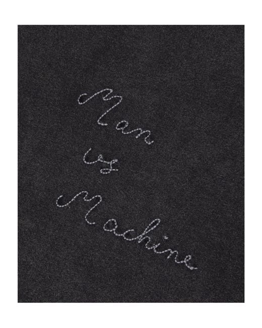 Maison Labiche Black Graphic-Print T-Shirt for men