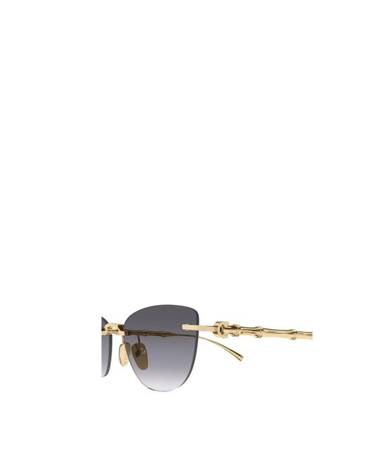Gucci White Metal Sunglasses