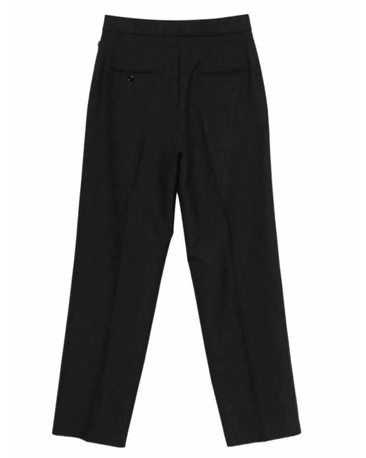 NAMACHEKO Black Hav Button Pleated Trousers for men