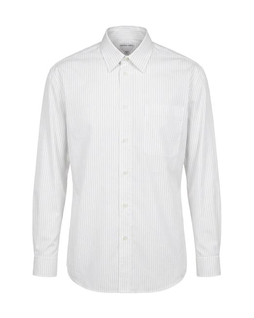Bottega Veneta White Long-Sleeved Shirt for men