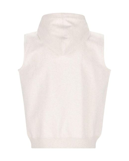 Brunello Cucinelli White Zipped Jacket for men