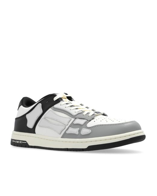 Amiri White Two-Tone Skel Top Low Sneaker for men