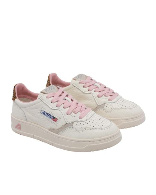 Autry Gray Medalist Low-Top Sneakers