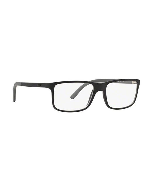Polo Ralph Lauren White Eyewear Rectangular Frame Glasses for men