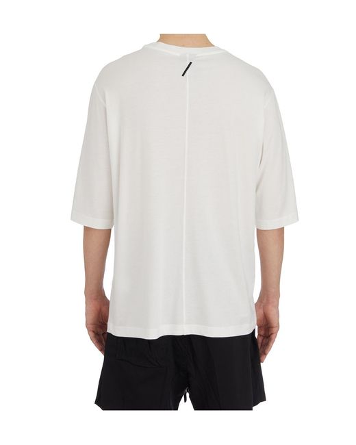 Thom Krom White Printed Graphic T-Shirt for men