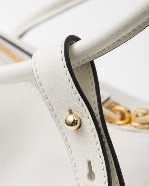Prada Gray Darling Leather Handbag