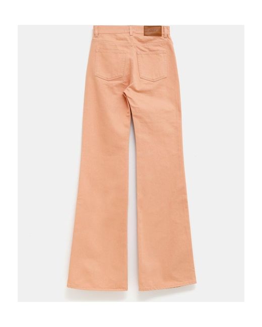 Chloé Pink Chloé High-Waisted Flared Jeans