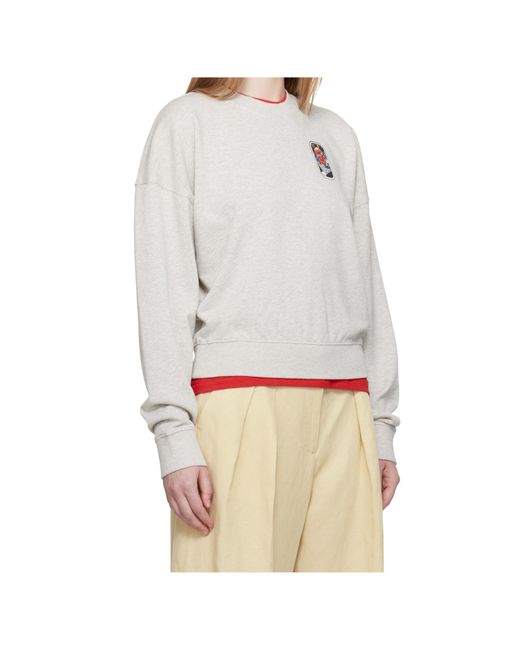 KENZO White Graphic-Print Sweatshirt