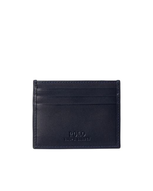 Polo Ralph Lauren Blue Bear-Embroidered Cardholder for men