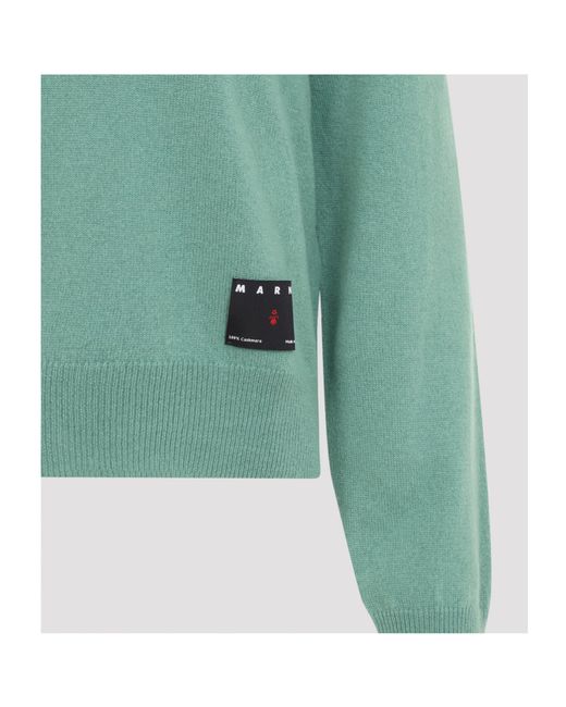 Marni Green Long-Sleeved Sweater