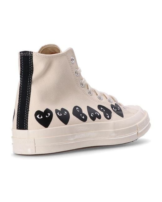 COMME DES GARÇONS PLAY Natural Comme Des Garçons Play X Converse Chuck High Top Sneakers for men