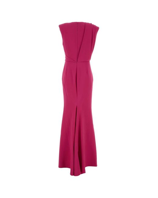 Givenchy Pink Draped Sleeveless Long Dress