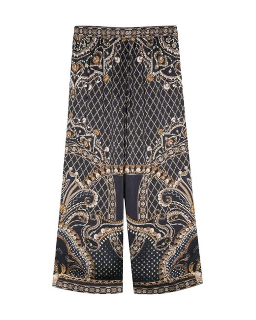 Camilla Gray Elastic Waist Casual Pants