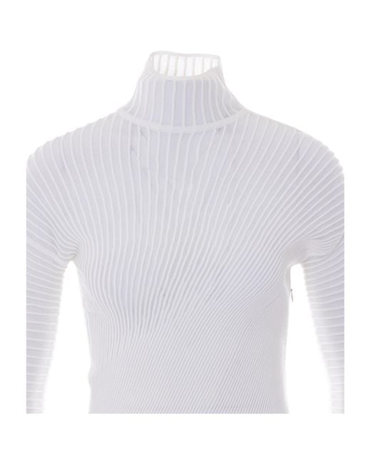 Alaïa White Alaïa Twisted Dress